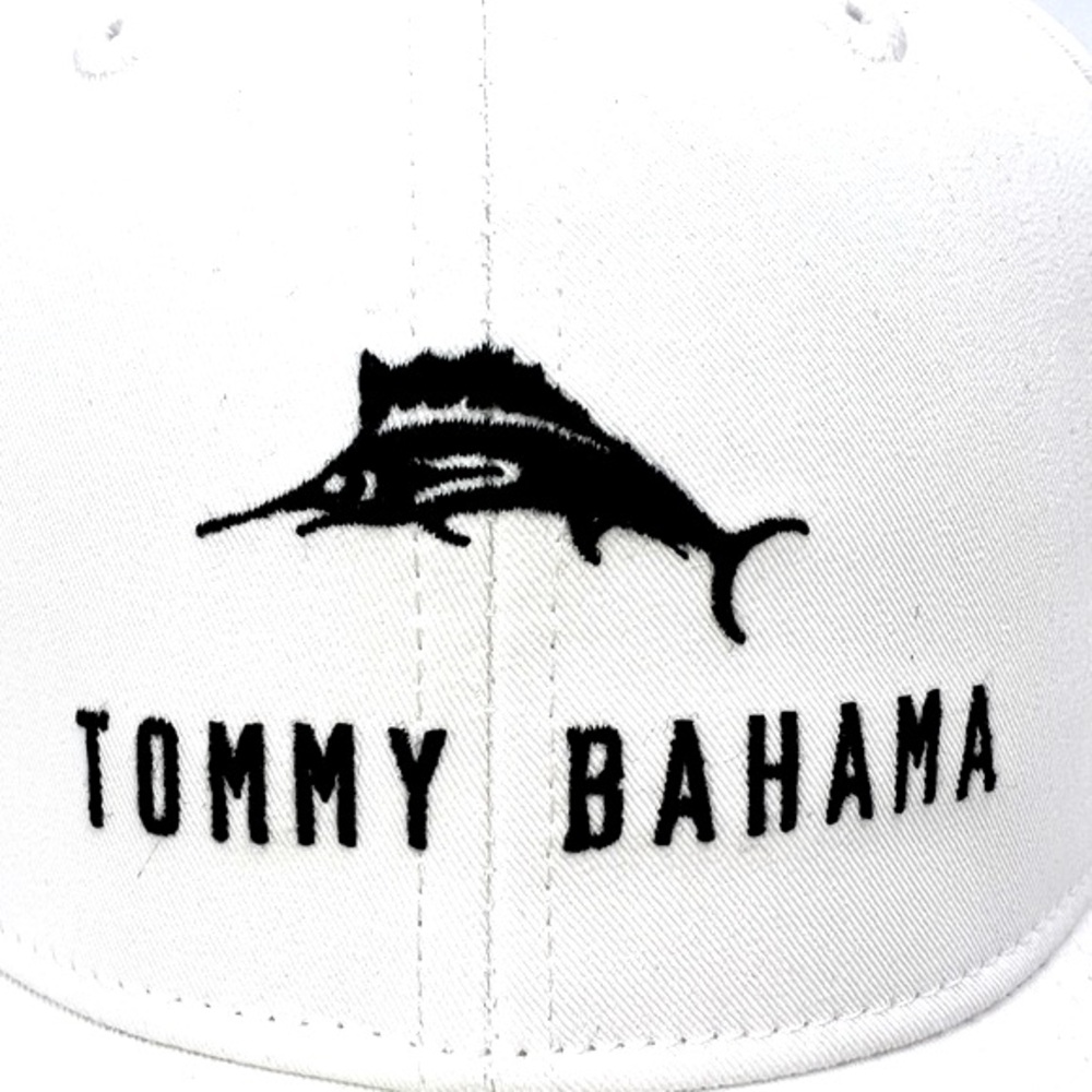 TOMMY BAHAMA CAP HAT, WHITE, BAJA MARGARITA RECIPE INSIDE, LOGO IS EMBROIDERED - Picture 5 of 13